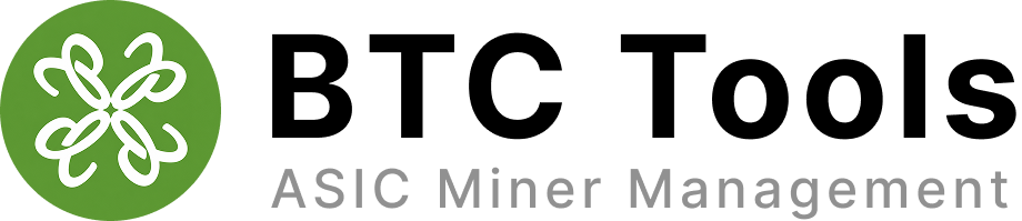 BTC Tools ASIC Miner Management logo